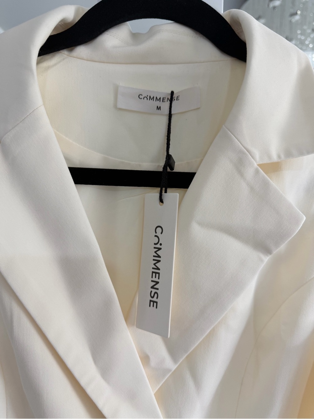 Commense Cream Tailored Pleated Blazer Dress - Picture 7 of 8